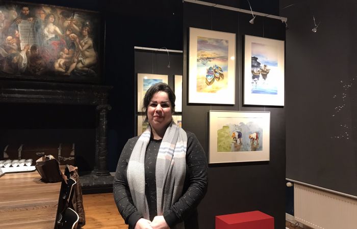 Tijdelijke tentoonstelling acquarellen